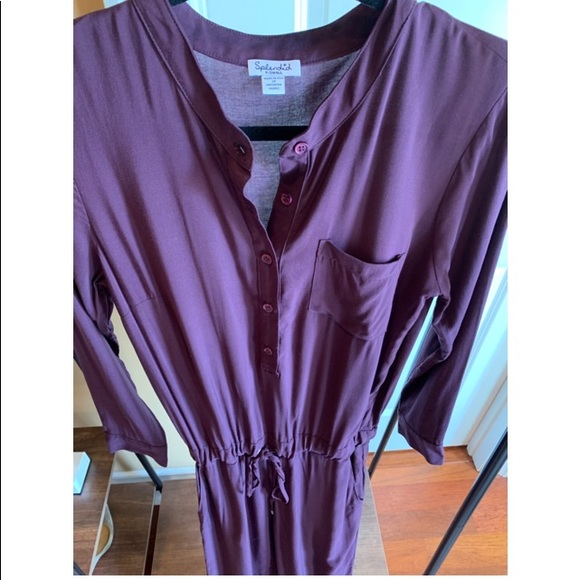 Splendid Chelsea Voile Jumpsuit in Aubergine, XS - Picture 4 of 8